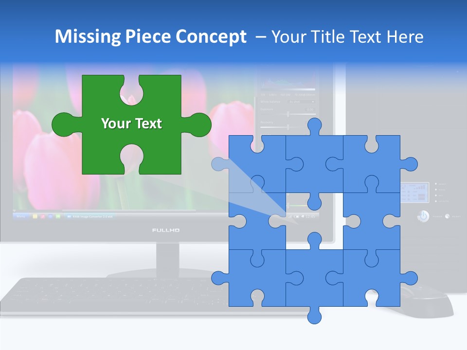 Lcd Widescreen Business PowerPoint Template