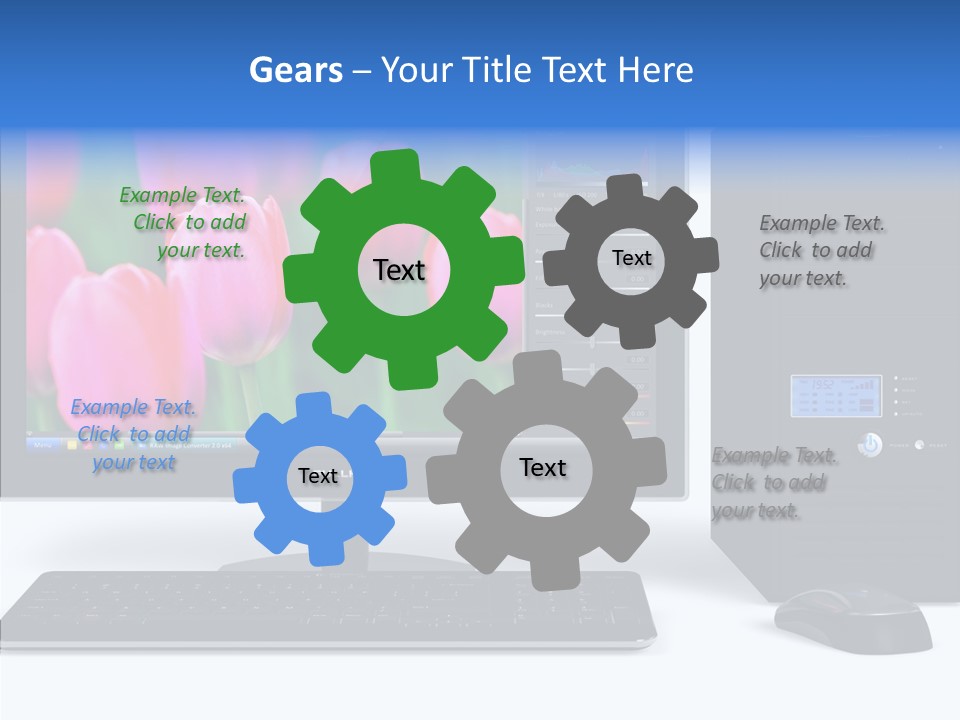 Lcd Widescreen Business PowerPoint Template