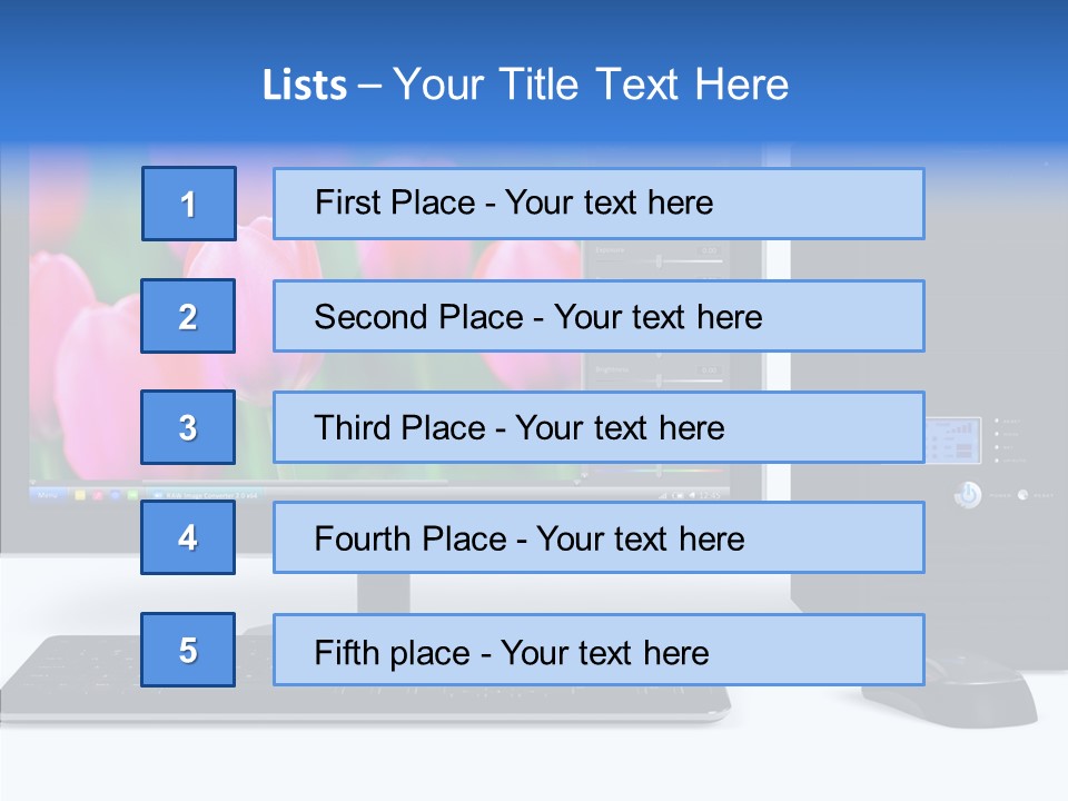 Lcd Widescreen Business PowerPoint Template