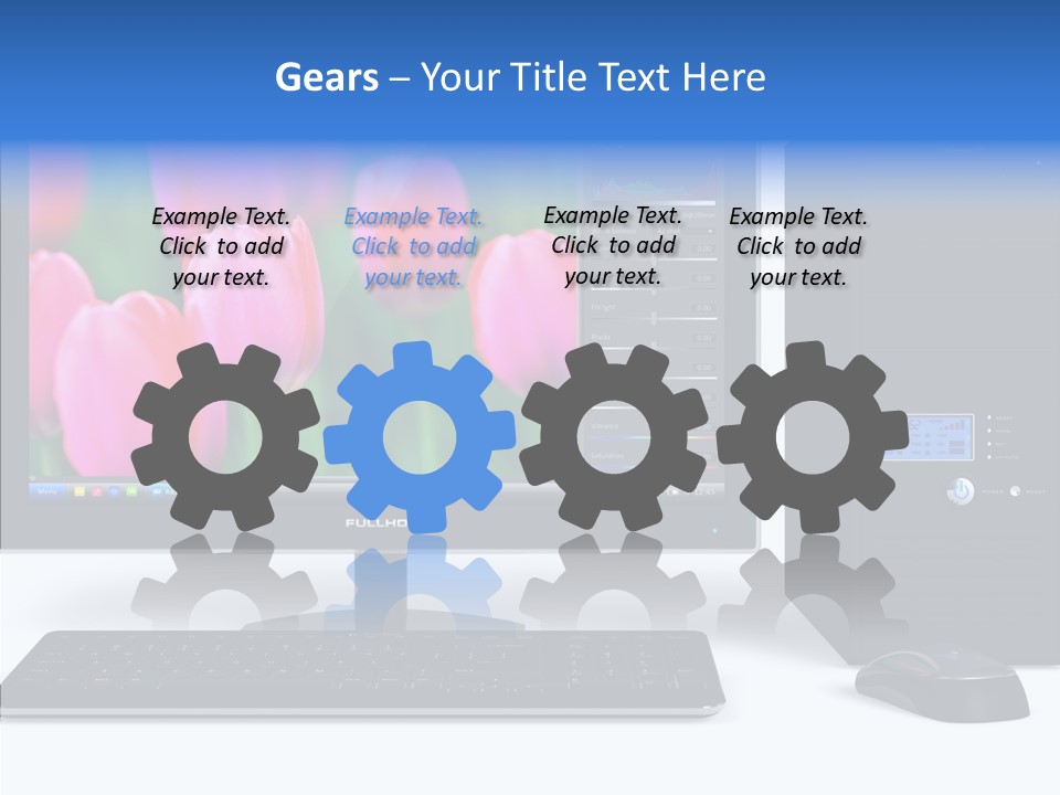 Lcd Widescreen Business PowerPoint Template