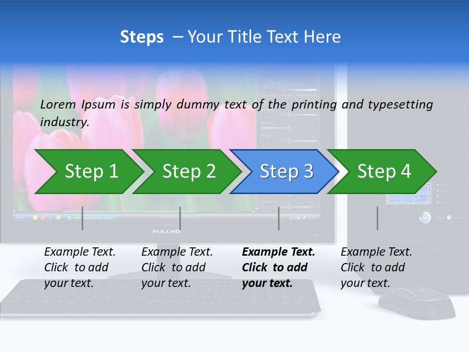 Lcd Widescreen Business PowerPoint Template
