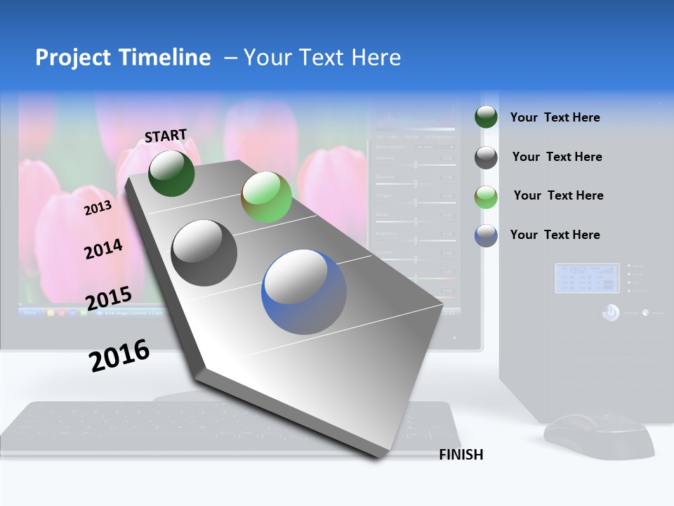 Lcd Widescreen Business PowerPoint Template