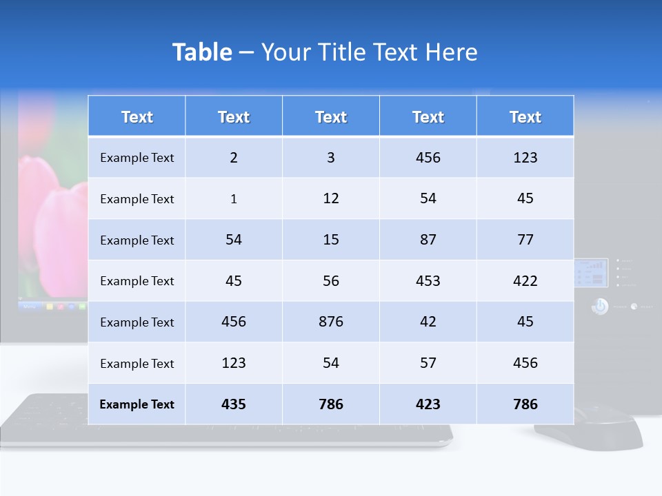 Lcd Widescreen Business PowerPoint Template