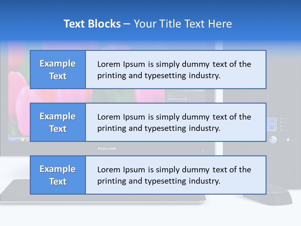 Lcd Widescreen Business PowerPoint Template
