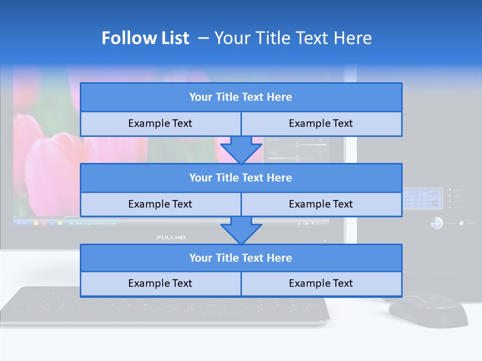 Lcd Widescreen Business PowerPoint Template