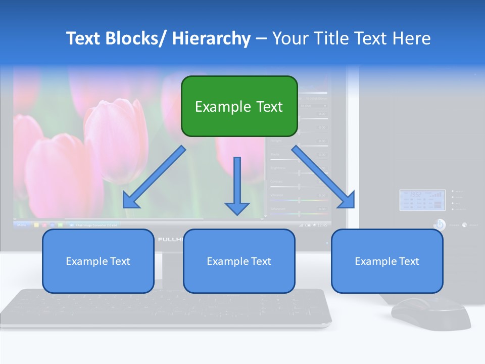 Lcd Widescreen Business PowerPoint Template