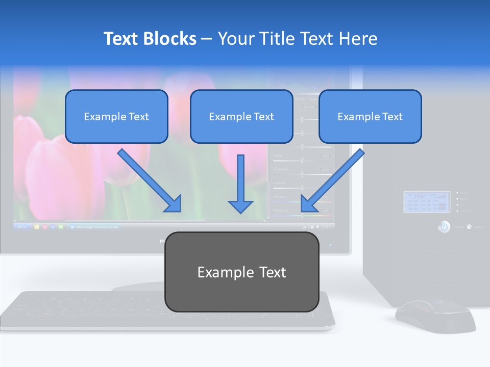 Lcd Widescreen Business PowerPoint Template
