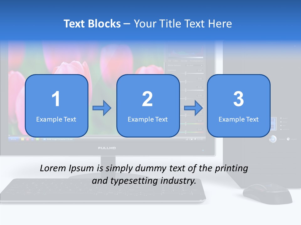 Lcd Widescreen Business PowerPoint Template