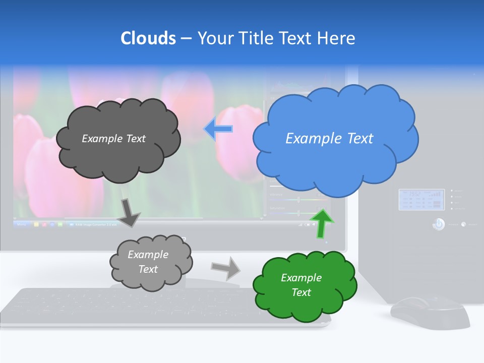 Lcd Widescreen Business PowerPoint Template