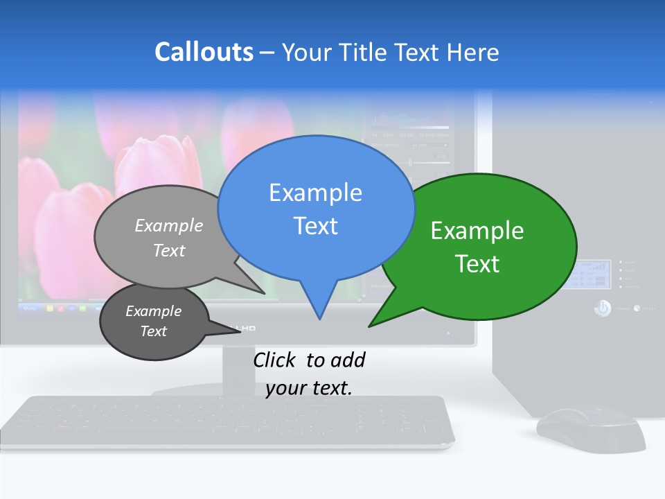 Lcd Widescreen Business PowerPoint Template