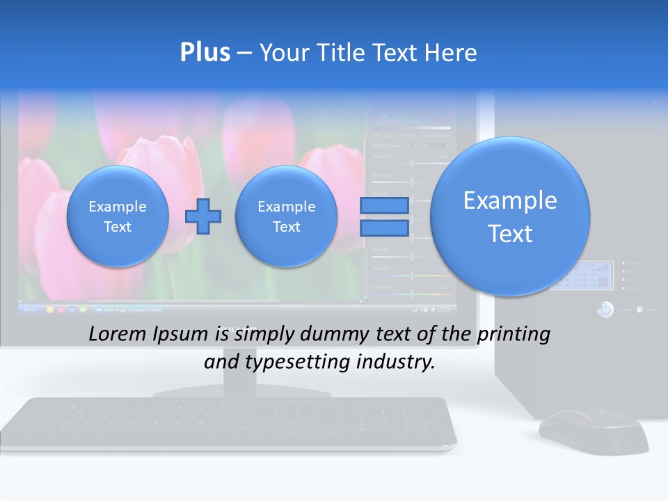 Lcd Widescreen Business PowerPoint Template