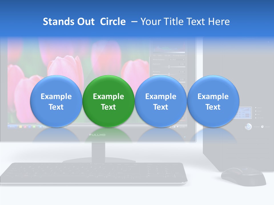 Lcd Widescreen Business PowerPoint Template