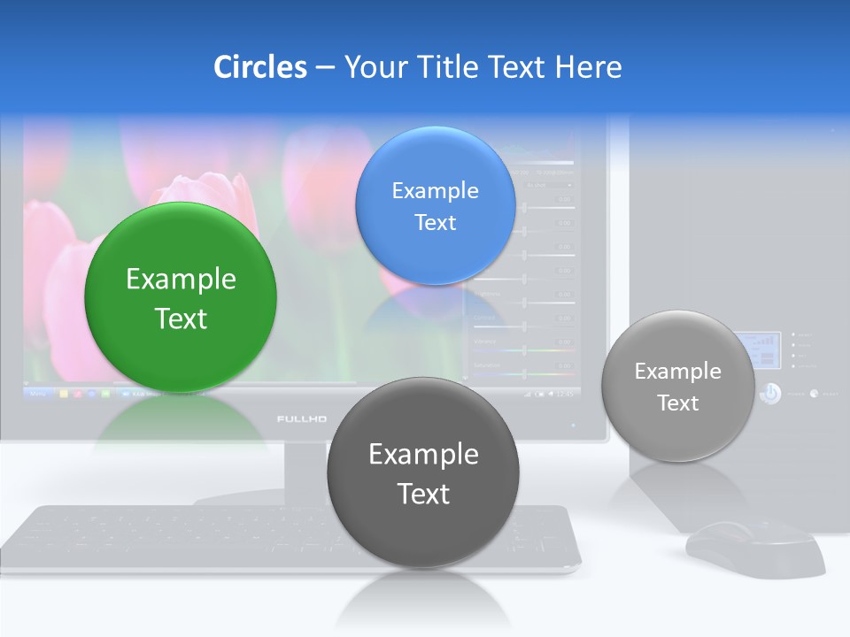 Lcd Widescreen Business PowerPoint Template