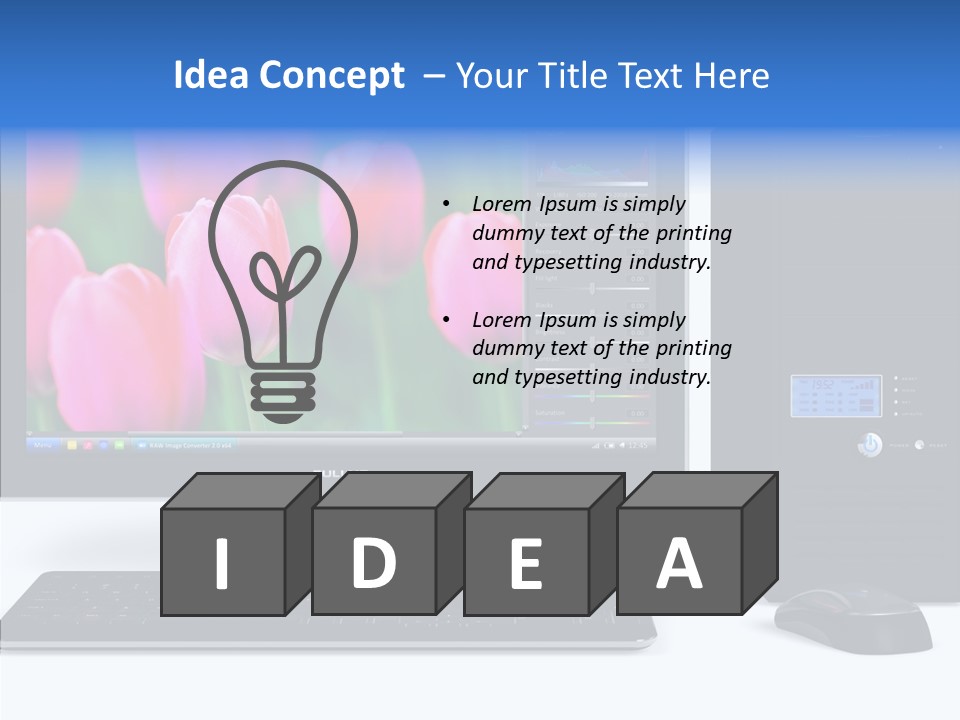 Lcd Widescreen Business PowerPoint Template
