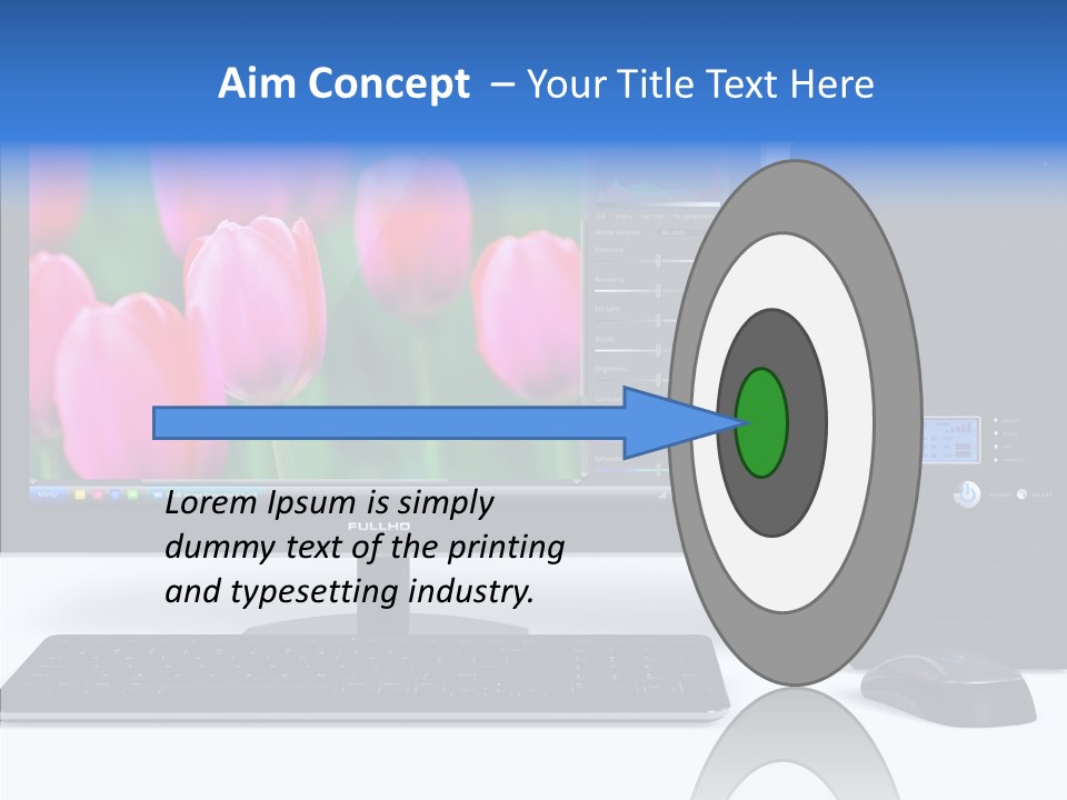 Lcd Widescreen Business PowerPoint Template