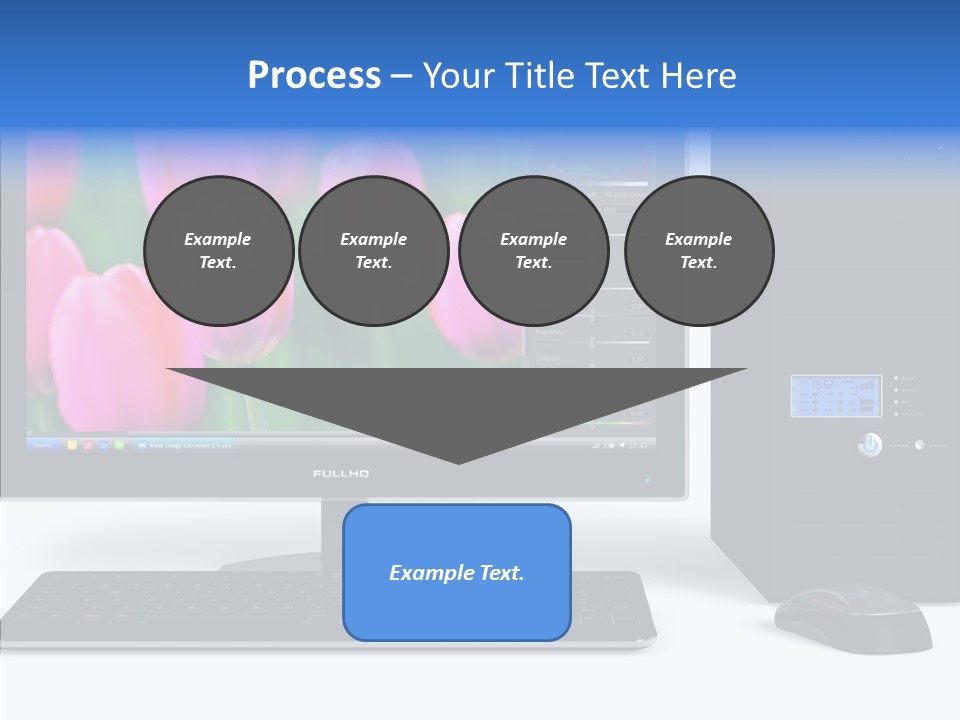 Lcd Widescreen Business PowerPoint Template