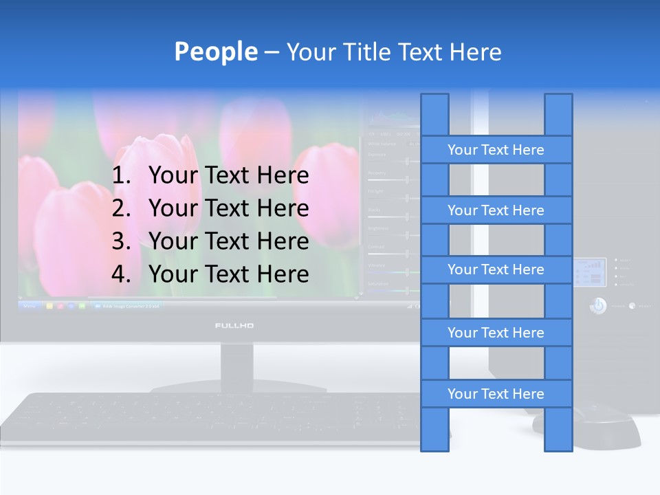 Lcd Widescreen Business PowerPoint Template