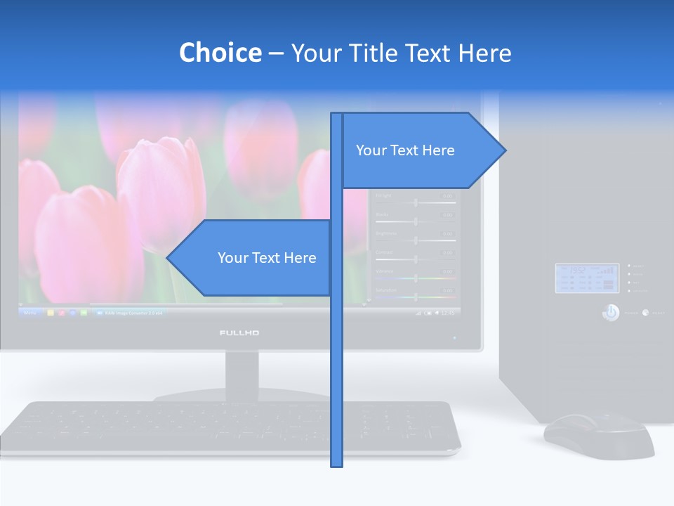Lcd Widescreen Business PowerPoint Template
