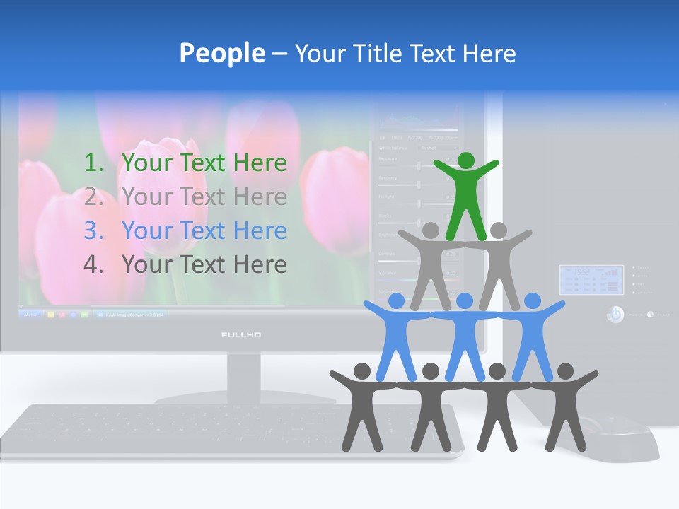 Lcd Widescreen Business PowerPoint Template