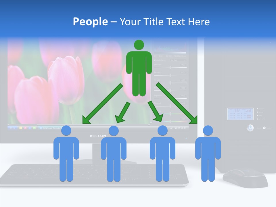 Lcd Widescreen Business PowerPoint Template