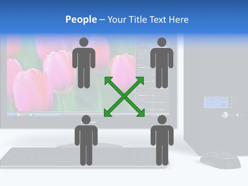 Lcd Widescreen Business PowerPoint Template