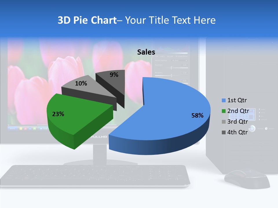 Lcd Widescreen Business PowerPoint Template