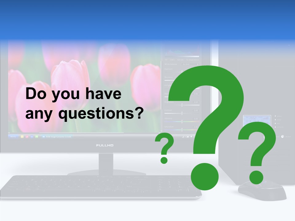 Lcd Widescreen Business PowerPoint Template