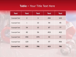 Fitness Eating Fit PowerPoint Template