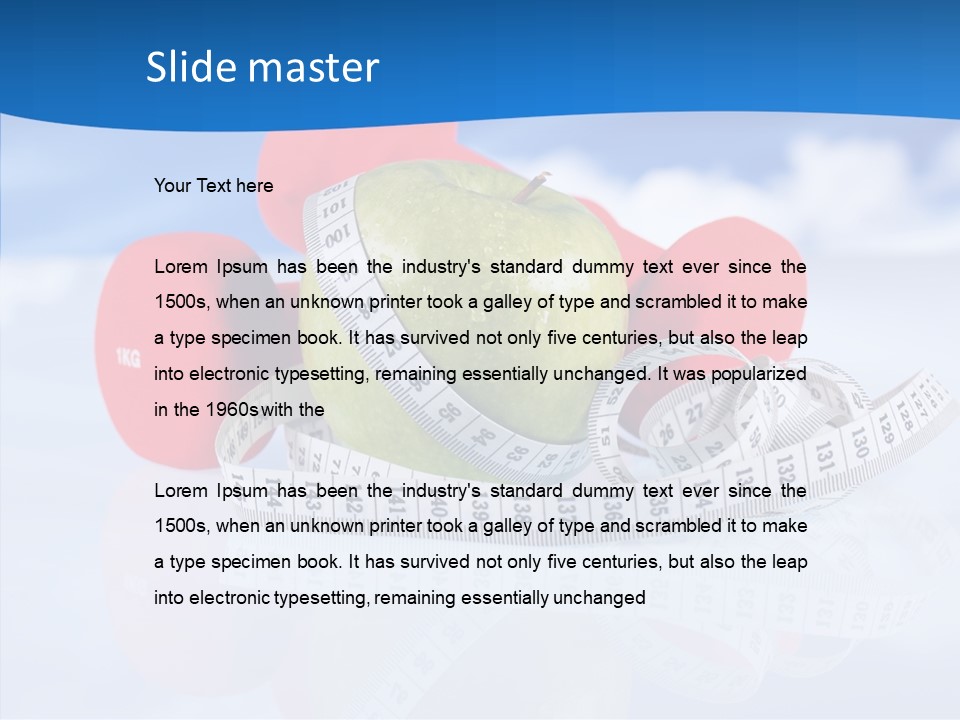 Health Strength Fat PowerPoint Template