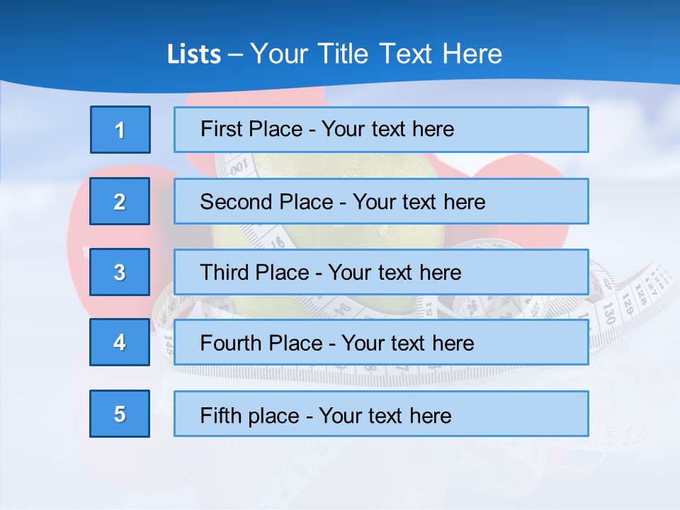 Health Strength Fat PowerPoint Template