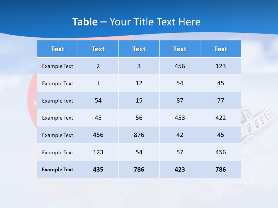 Health Strength Fat PowerPoint Template