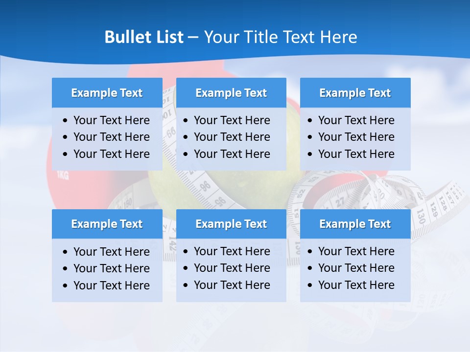 Health Strength Fat PowerPoint Template