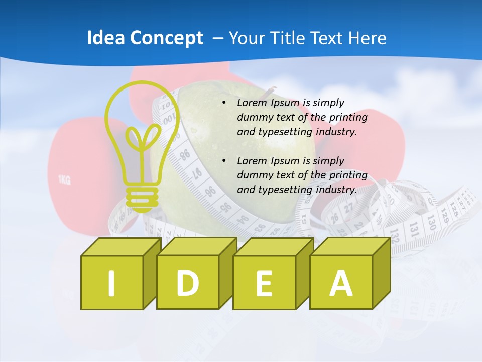 Health Strength Fat PowerPoint Template