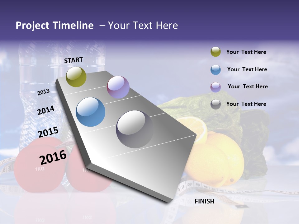 Tape Red Weight PowerPoint Template