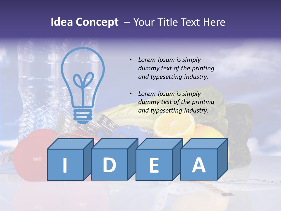 Tape Red Weight PowerPoint Template