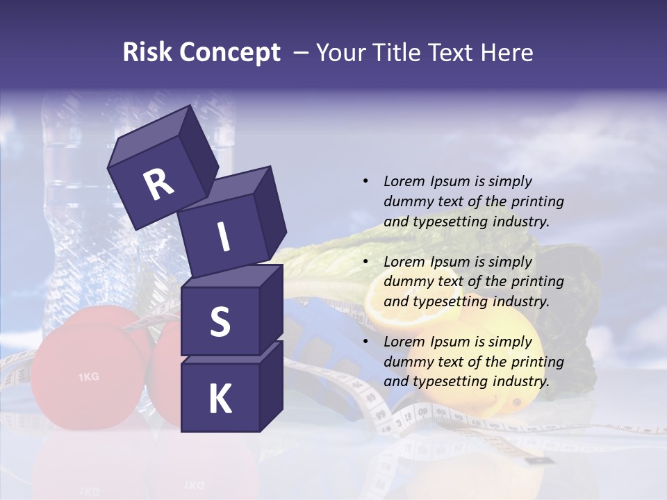 Tape Red Weight PowerPoint Template