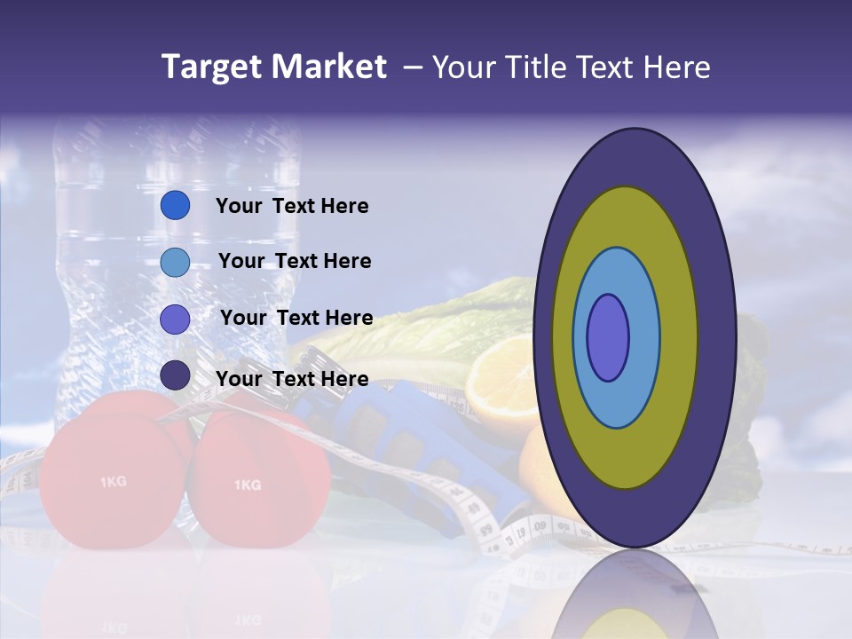 Tape Red Weight PowerPoint Template