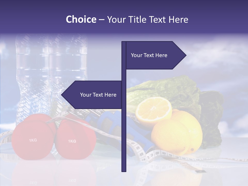 Tape Red Weight PowerPoint Template