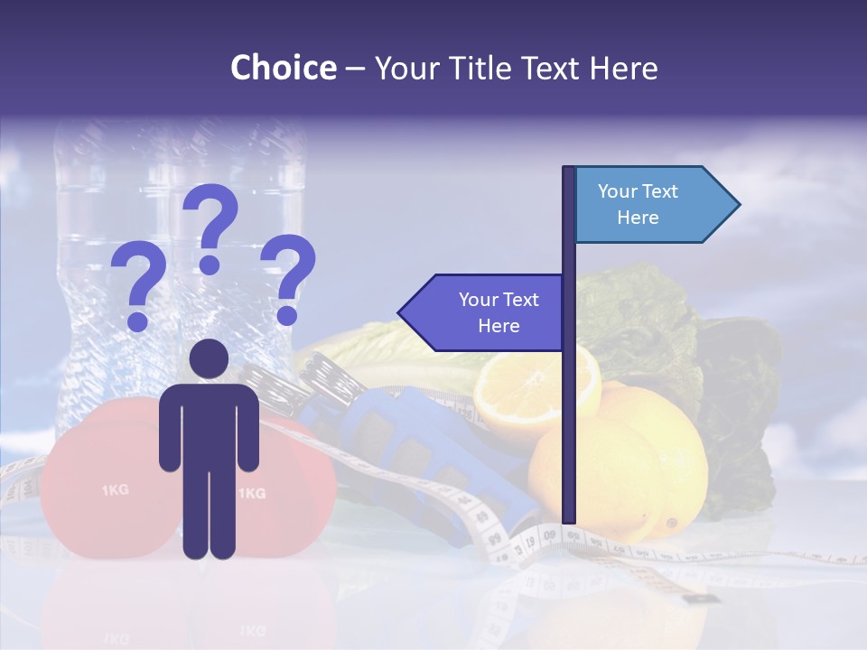 Tape Red Weight PowerPoint Template