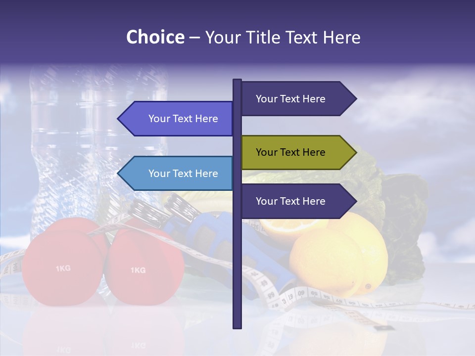 Tape Red Weight PowerPoint Template
