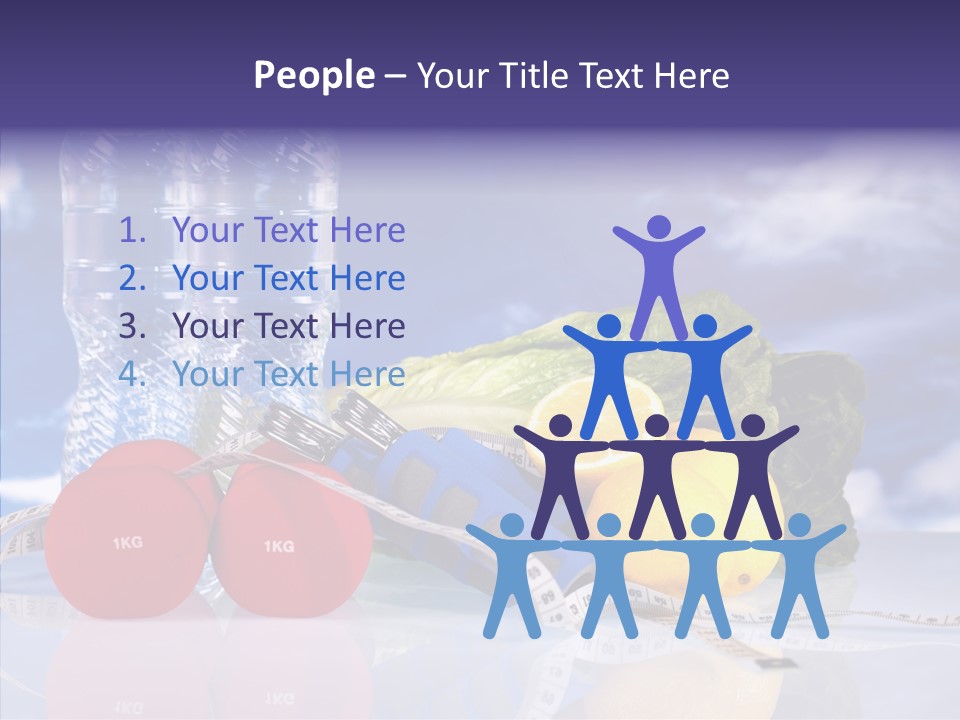 Tape Red Weight PowerPoint Template