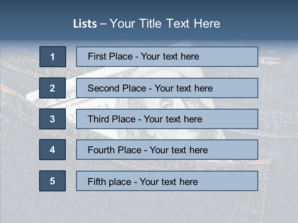 Handsome Economic Bills PowerPoint Template
