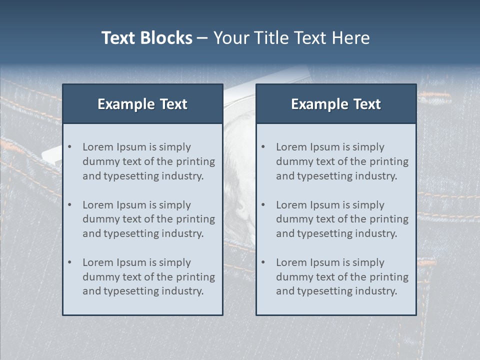 Handsome Economic Bills PowerPoint Template