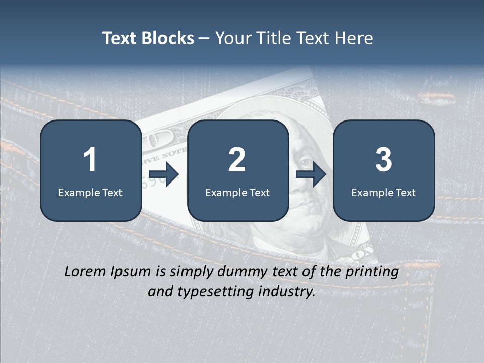 Handsome Economic Bills PowerPoint Template