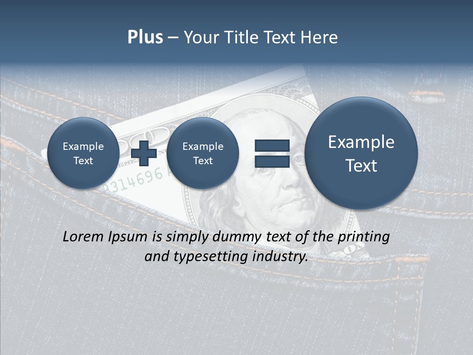 Handsome Economic Bills PowerPoint Template