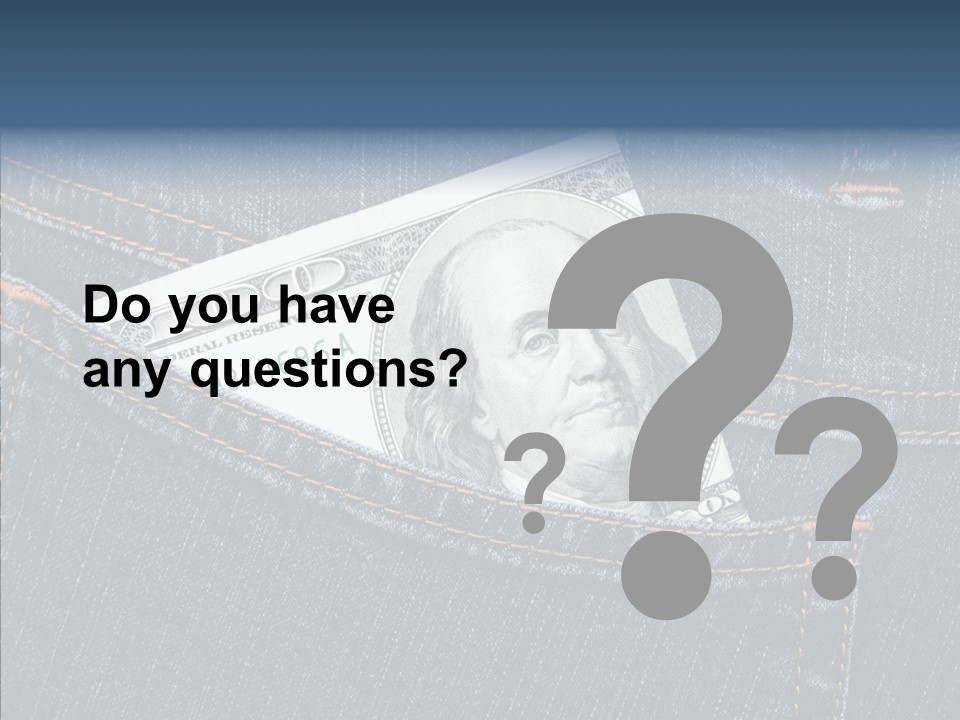 Handsome Economic Bills PowerPoint Template