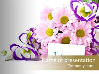 Flower Spring Chrysanthemums PowerPoint Template