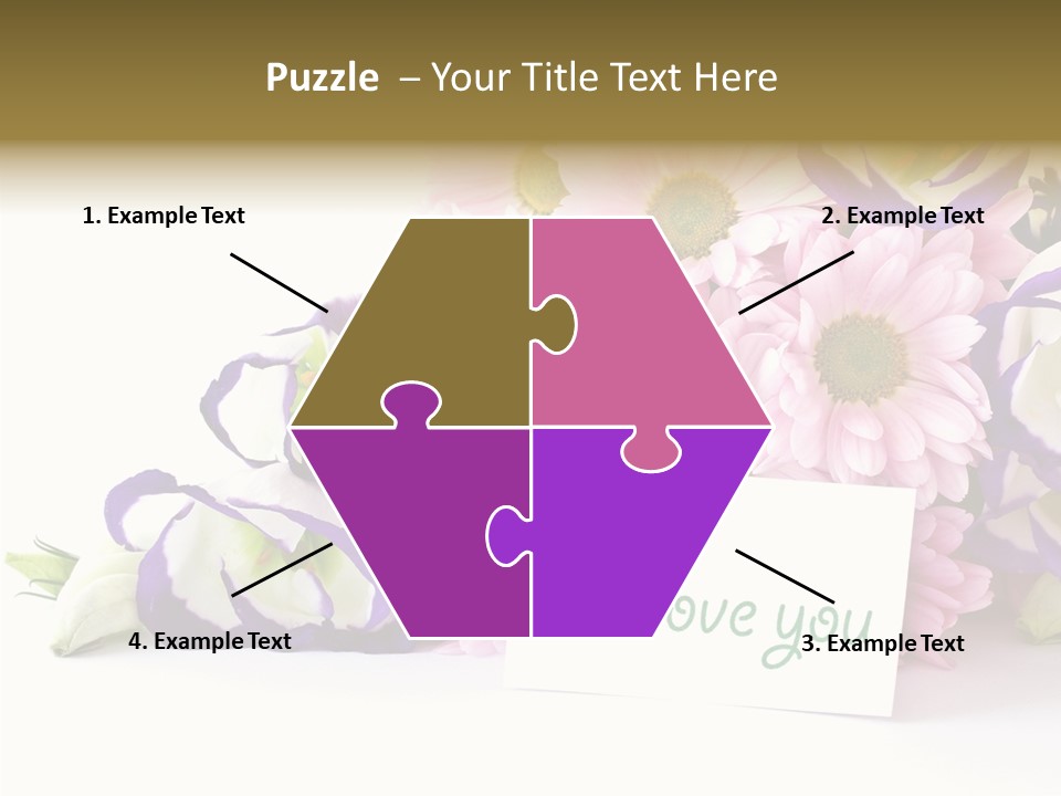 Flower Spring Chrysanthemums PowerPoint Template