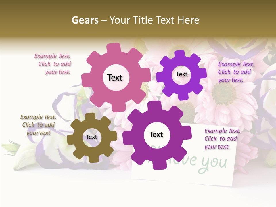 Flower Spring Chrysanthemums PowerPoint Template