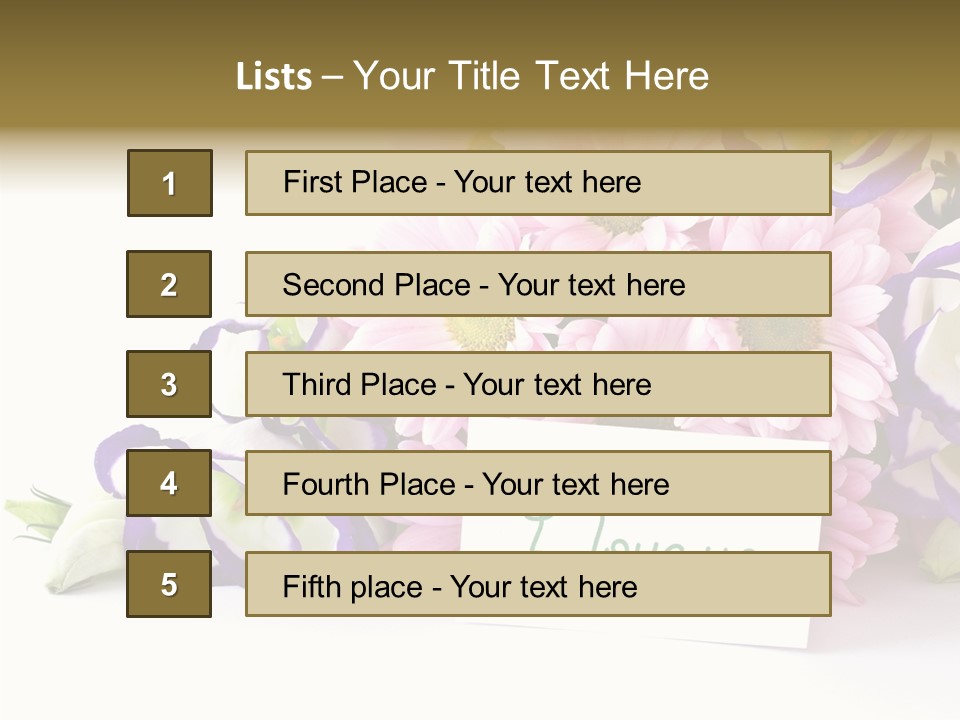 Flower Spring Chrysanthemums PowerPoint Template